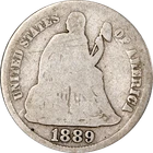 1889-S Seated Liberty Dime