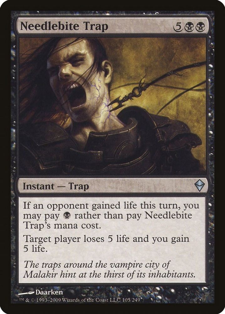2009 Magic: The Gathering: Zendikar - Needlebite Trap (#105, U, Near Mint)