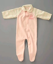 Girls Baby Lullaby Land Vtg Footed Sleeper LG. 18.5 To 23 Lbs Pink I Love Mommy