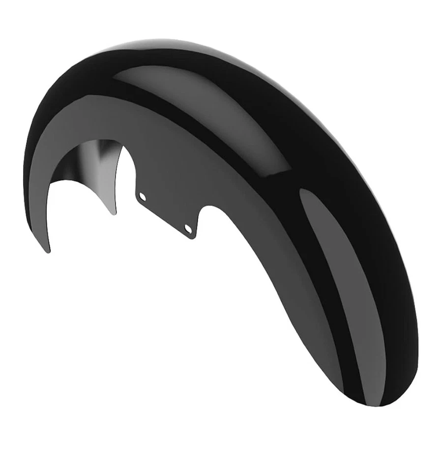 OS&D Advanblack VIVID BLACK 19" FRONT FENDER FOR '09-'23 HARLEY TOURING - Image 4 of 4