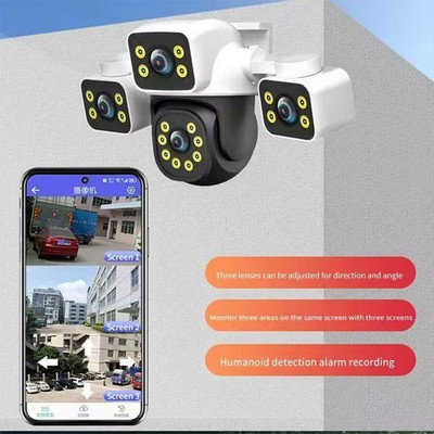 Externe WiFi PTZ Cam 6K 12MP mit Dual Screen und CCTV Überwachung 12mp Kamera