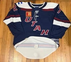 Utah Grizzlies Jordan Martel Game Worn SIGNED ECHL Pro Hockey Jersey Men 54