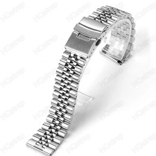 Straight End Stainless Steel Strap for Jubilee SKX007/009 Metal Watch Band 18Mm