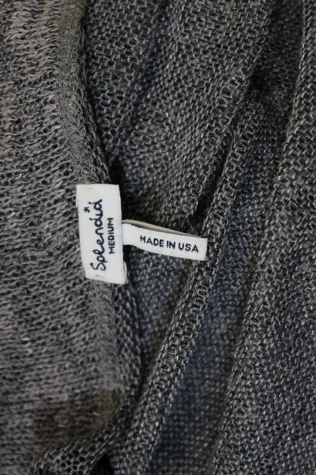 Splendid Womens Long Sleeves Cardigan Sweater Grey Size Medium - Image 4 of 4