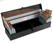 Cobalt Drill Bit Set, 115Pcs M35 High Speed Steel Bits for Hardened Metals, 115