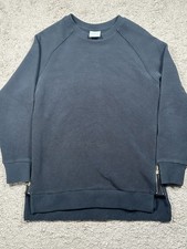 Varley Manning Ribbed Sweater Sweatshirt Womens Small Zipped Sides Black