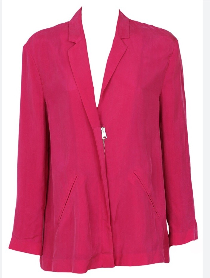 Trafaluc Outerwear Zara Jacket Size Medium AU 12 14 US 8 10 Zip Up Pink RRP$89