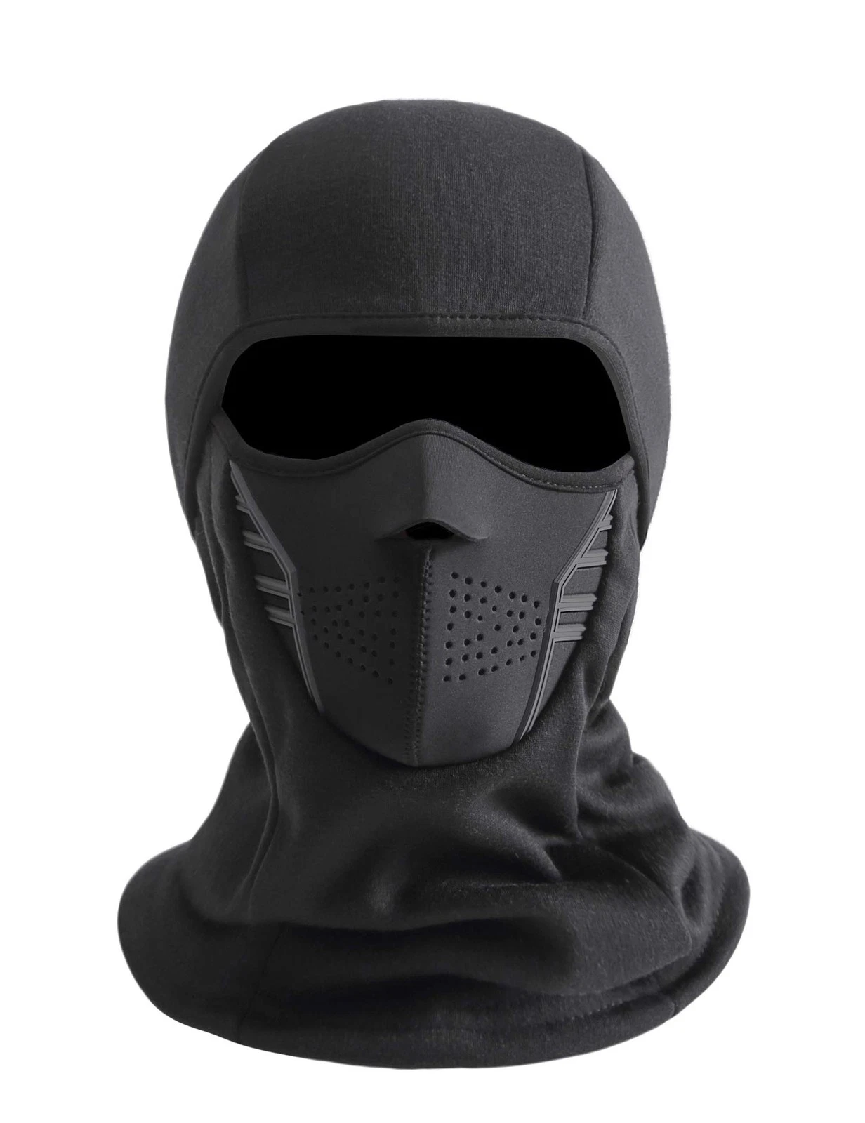 IRELIA Winter Windproof Fleece Ski Mask Balaclava Headwear One Size, Black