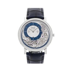 Piaget Altiplano Ultimate White Gold Diamond Blue Strap Auto Watch 41mm G0A45121