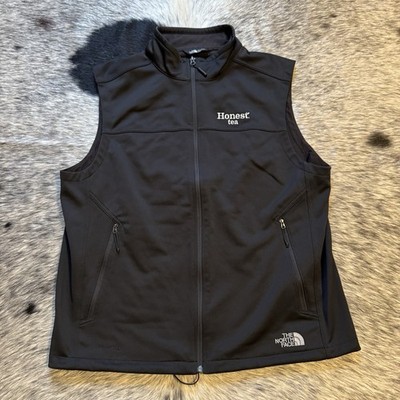 The North Face WindWall  Honest Tea  Embroidered Softshell Vest (Black) Mens XL
