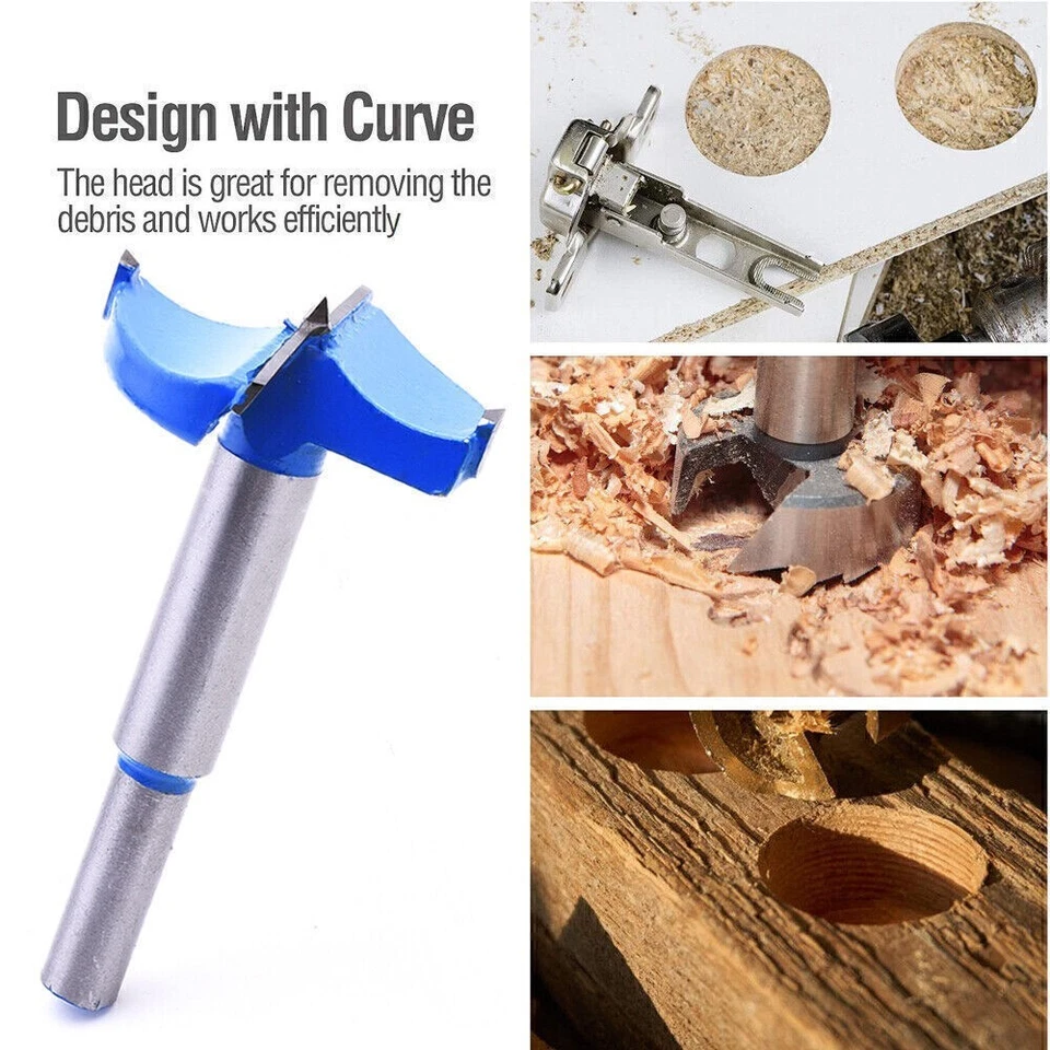 Forstnerbohrer Hartmetall Ø 15-95mm Kunstbohrer Topfbohrer Bohrer Fräser Holz DE - Bild 3 von 4