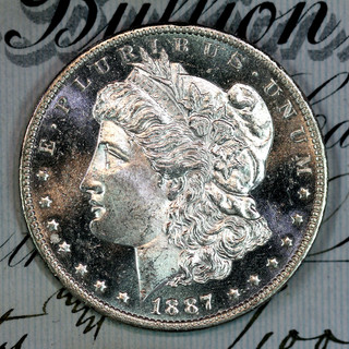 1887 O CAMEO DMPL SUPERB GEM BU MS MORGAN SILVER DOLLAR FROM COLLECTION