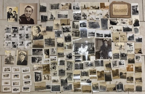 WW2 Vietnam Lot of Vintage Black & White Photographs -Family & Military 140