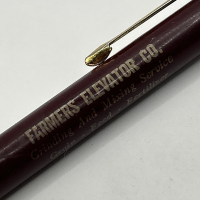 VTG Ballpoint Pen FARMERS ELEVATOR CO. Table Grove, IL
