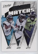 2023 Panini Prestige Alma Maters Evan Engram AJ Brown DK Metcalf #AM-18 e9p