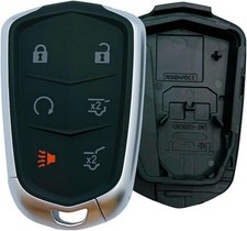 Replacement Key Fob Shell Case Fits for 2015-2018 Cadillac Black