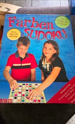 Farben Sudoku Lernspiel Gesellschaftsspiel mit Spielbrett & Spielsteinen 8-11