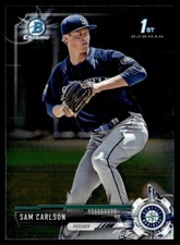 2017 Bowman Draft Chrome Sam Carlson Seattle Mariners #BDC-184