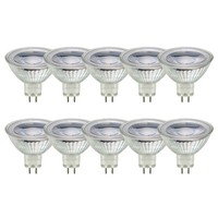 10 X Led Leuchtmittel MR16 Glas Reflektor 3W = 25W GU5,3 250Lm Warmweiß 2700K
