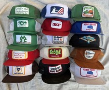 LOT of 15 Vintage PATCH TRUCKER HATS Mesh FARM SEED K Brand Swingster Louisville