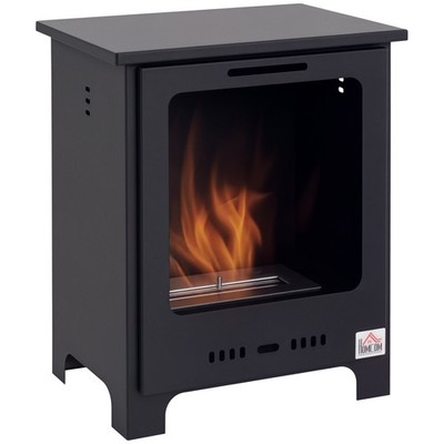 Bioethanol Kamin 40 x 30 x 50 cm Schwarz 0,9 L 3 Stunden Brenndauer