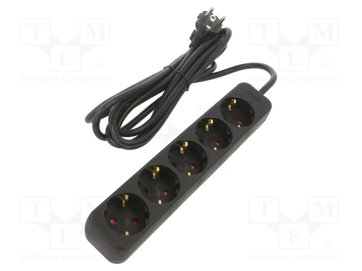 LISTA CABLE EXTENSIÓN 3M 5X 230V CABLE SCHUKO PS0-05F-0300-BK - Imagen 2