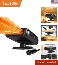 Compact 12V Car Heater & Defroster with Handle - Essential Winter Travel Gear