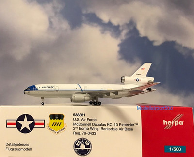 Herpa Wings 1:500 McDonnell Douglas KC-10 Extender USAF  538381 Modellairport500
