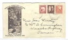 New Zealand 1935 Pictorials FDC Cover, Cachet, 1d, 1-1/2d, 2d