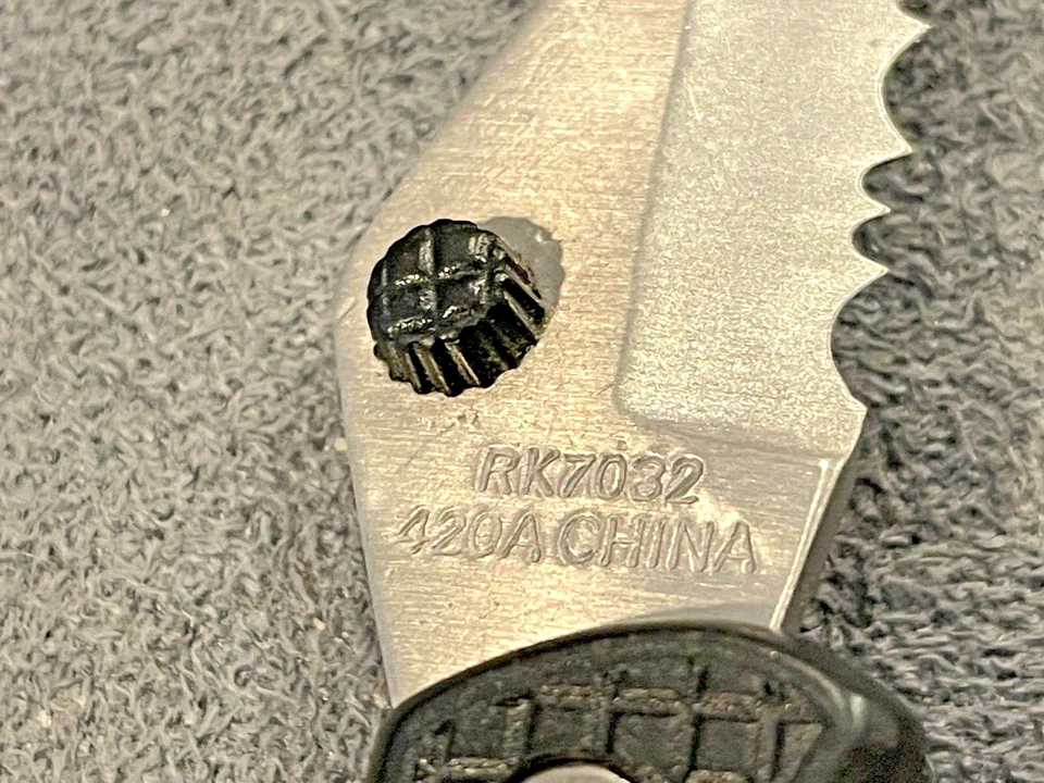 Складной карманный нож Ruko модель RK7032 с комбинированным лезвием и замком черный — 1080,23 - Изображение 4 из 4