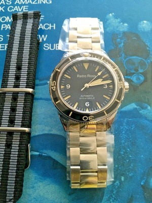 Retro Ross Cronos Seamaster Diver Watch 