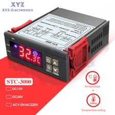 DC 12V/24V AC 110-220V STC-3000 Digital Temperature Controller With Probe Sensor