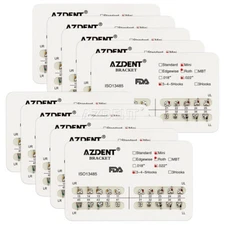 AZDENT 20Pzas Dental Ortodoncia Soportes de Frenos Mini Roth 022 345 Ganchos