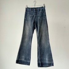 1970s Levi s White Tab BIG E Women s Flare Corduroy Pants Size S/M