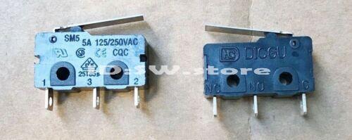 2pcs DICGU SM5 Micro Interruttore Limite con Leva Asta Pressa 3 Pin 5A 125/250VAC - Foto 1 di 4