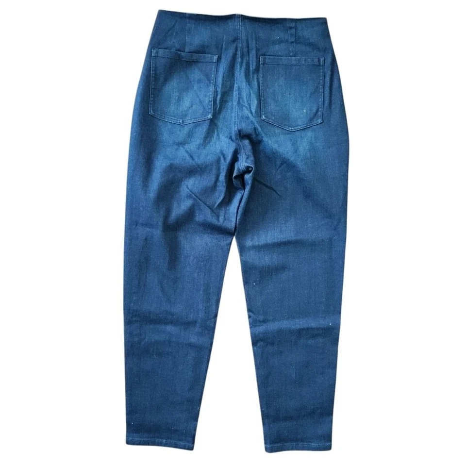 Pantalones de mezclilla informales Eileen Fisher de mezcla de algodón orgánico azul 8 Foto 2 de 4