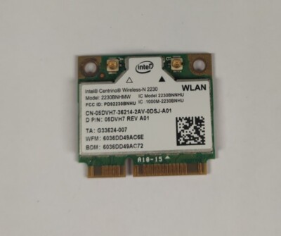 Dell Alienware P11E 17,3'' Wireless WLAN-Karte 0V830R WLAN N2230 Platine