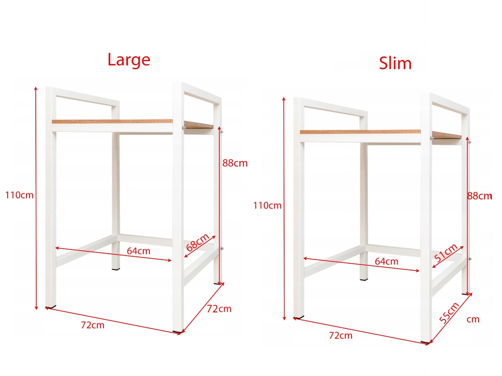 Space-Saving Washer and Dryer Stand | Compact Laundry Organizer Rack ...