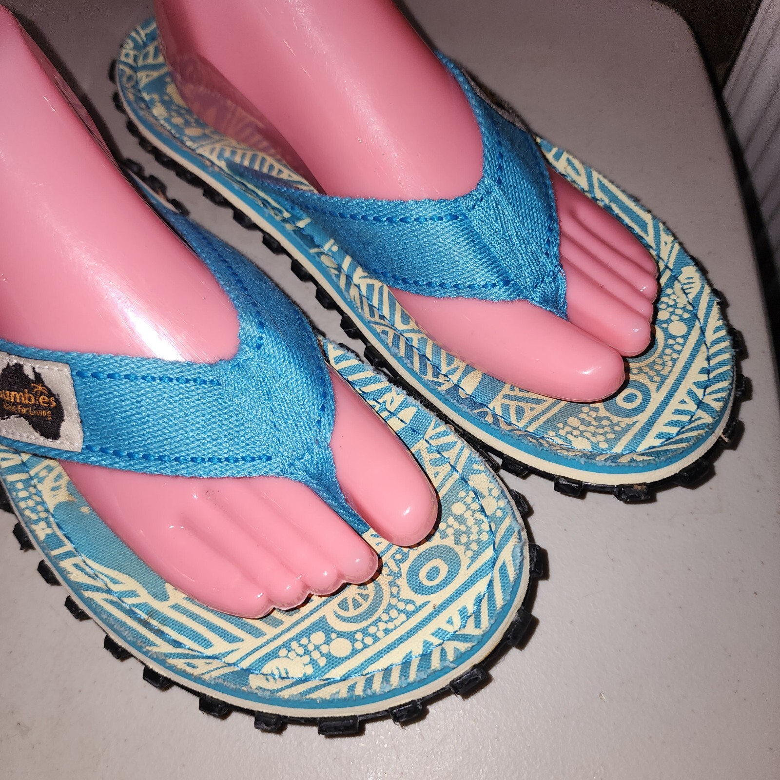 SAOLA Sandali infradito GUMBIES ISLANDER M9 W10 blu suola logo surfista spiaggia vacanze
