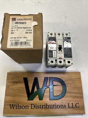 HMCP030H1C EATON 30AMP 600VAC/250VDC 3POLE CIRCUIT BREAKER NEW Factory box