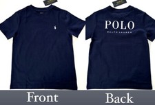 NWT, Boys POLO RALPH LAUREN Navy Logo T-Shirt. Size 5
