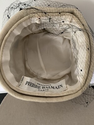 Pierre Balmain Paris Hut Vintage Haute Couture Paris