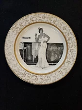 Art Deco Crown Ducal Cocktail 8" Plate England 22kt Gold
