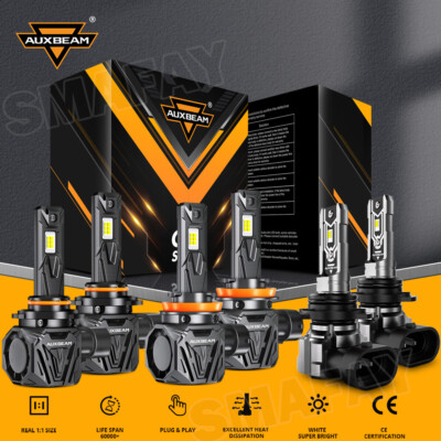 AUXBEAM Canbus LED Headlight High Low Beam Fog Bulb For Toyota 4Runner 2006-2009
