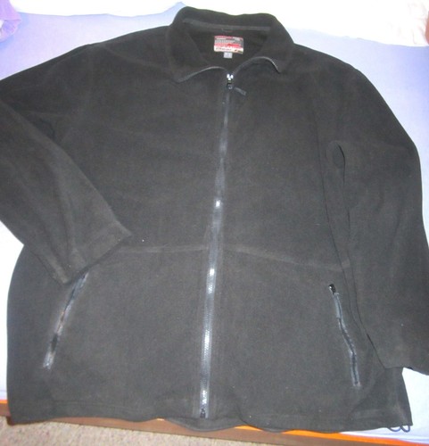 Kuschlige Fleece-Longjacke von TCM WEATHERGEAR-schwarz-Gr.54/56