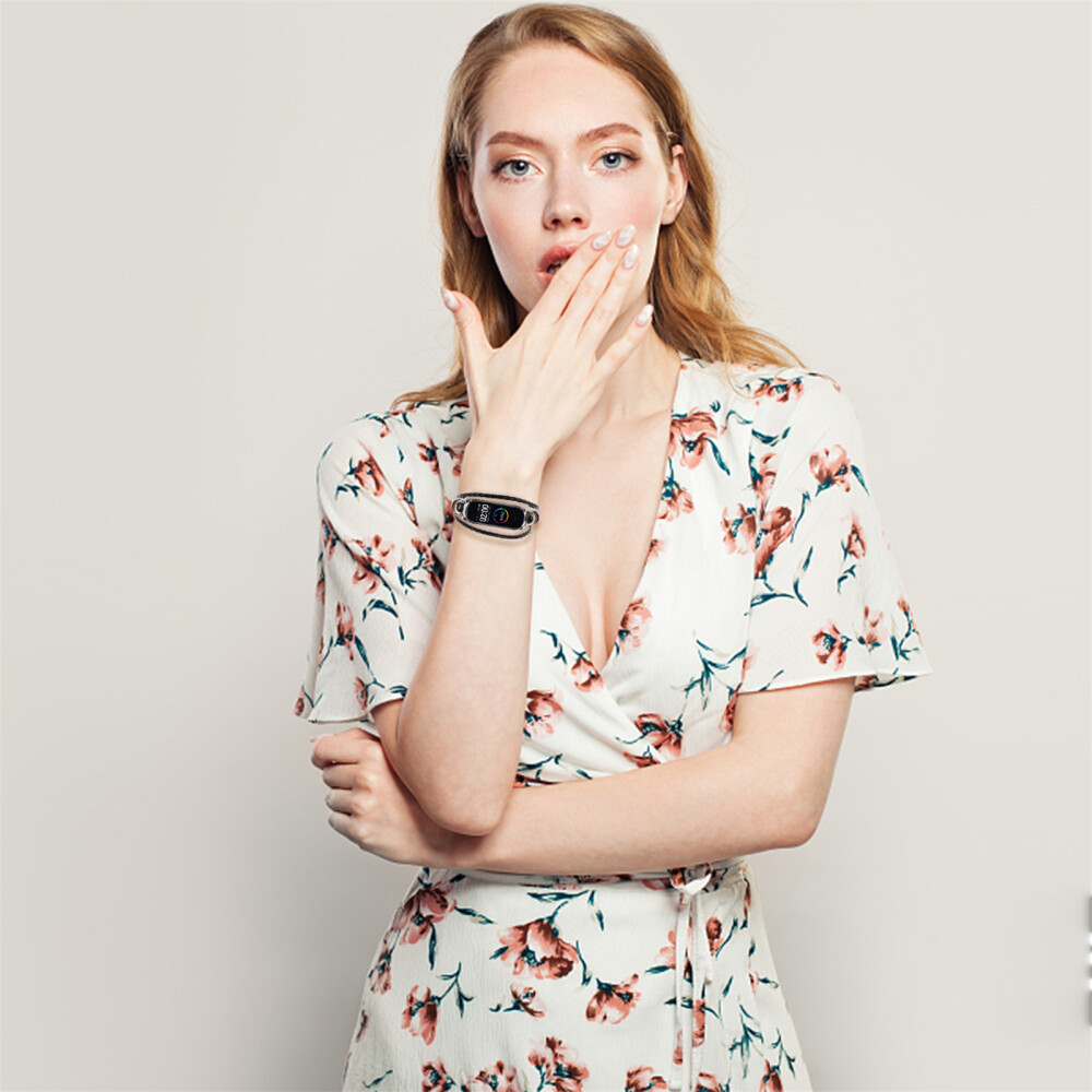 1PC Creative Wrist Mi Band Vintage Smart Band Strap Compatible for