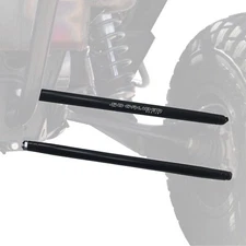  RZR TURBO S Billet Radius Rods Chromoly Heim Joints Polaris 72" BLACK USA MADE