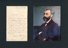 POET André Theuriet autograph letter signed & mounted POET André Theuriet autograph letter signed & mounted