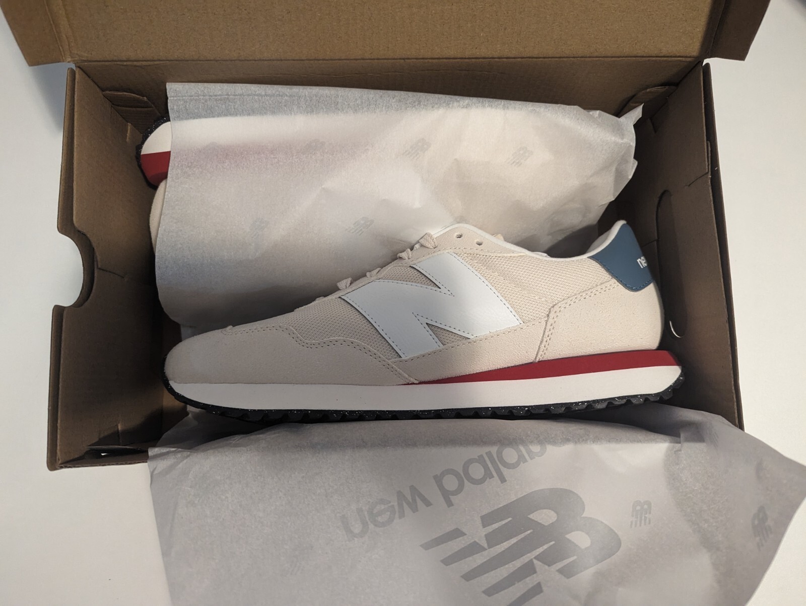 New Balance 237 Beige White MS237VJ US 8 - 13 Mens | eBay