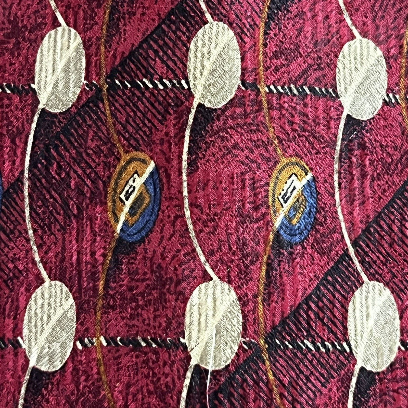 $150+ ROBERT TALBOTT STUDIO  MAROON ABSTRACT 90S … - image 2